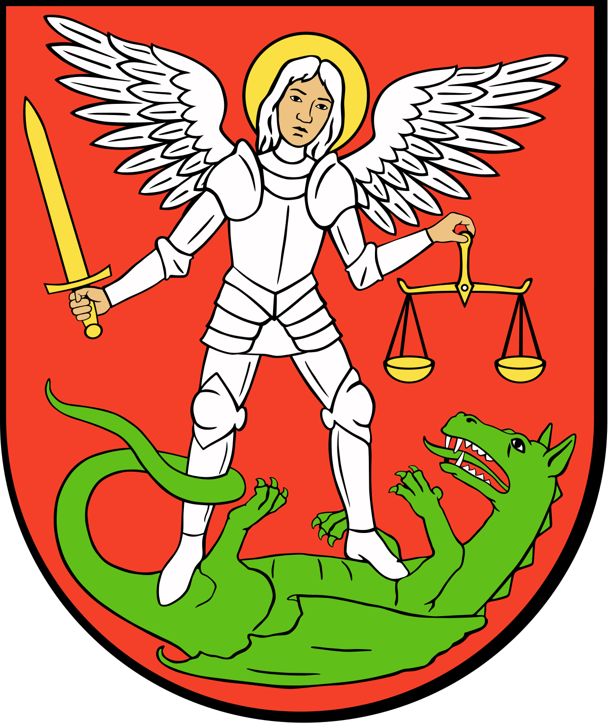 grafika przedstawiająca herb miasta Biała Podlaska
